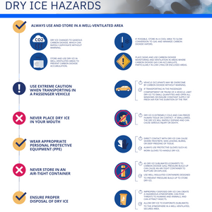 Dry Ice Hazards Lab Safety Poster