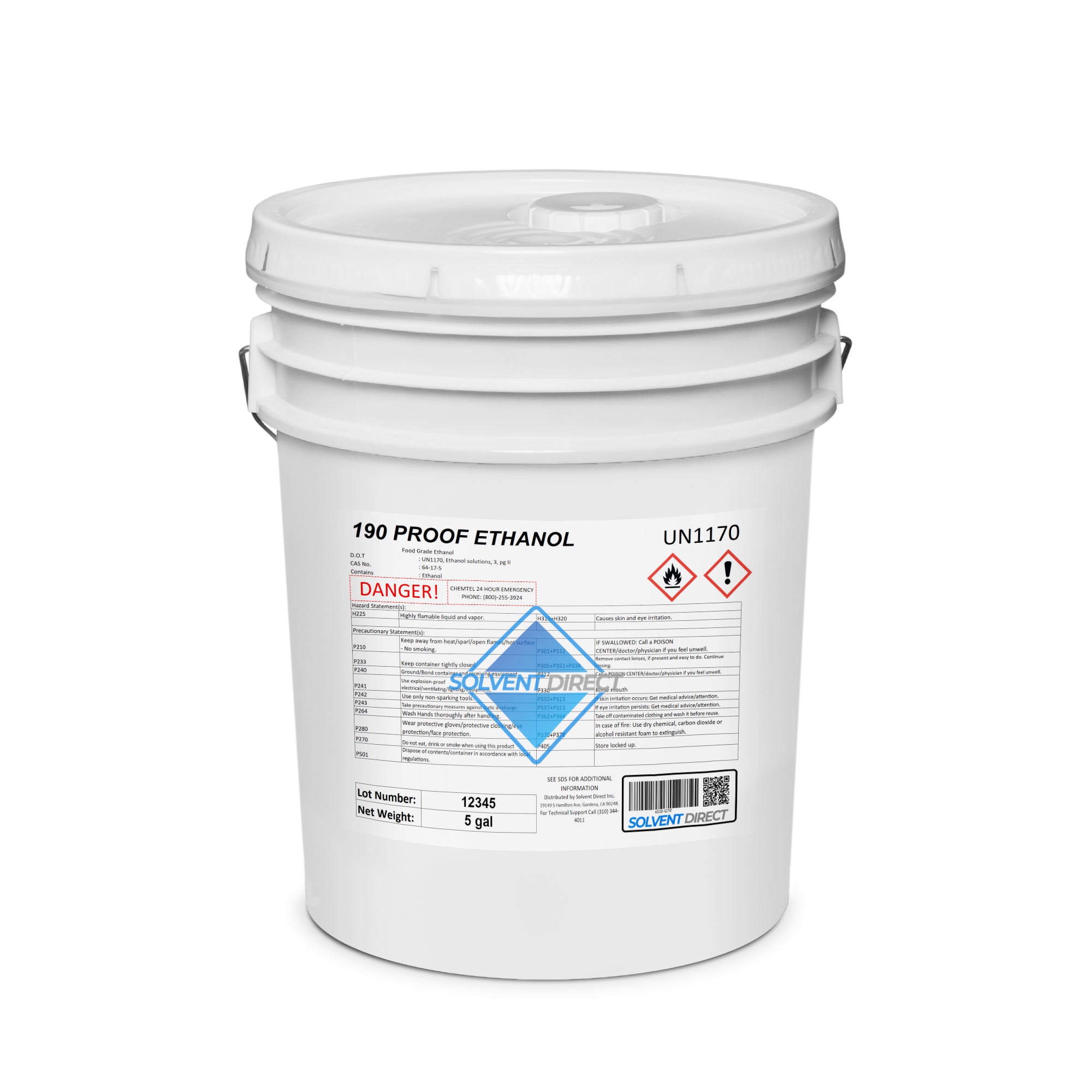200 & 190 Proof Pure Ethanol Alcohol Non-Denatured